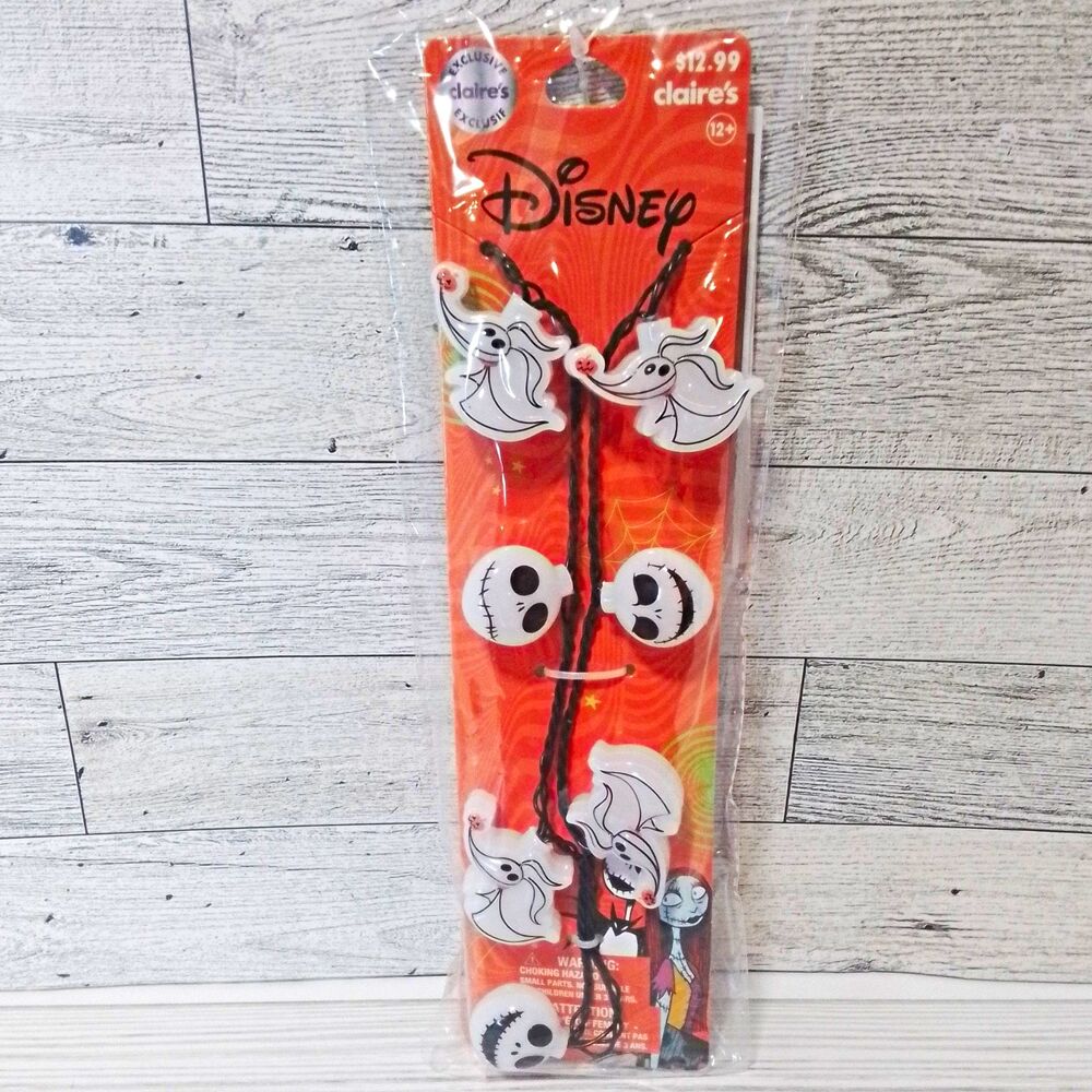 Disney Nightmare Before Christmas Claire's Exclusive Necklace Jewelry Set